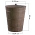 Regenwassertonne Holzoptik Rustico 275 Liter braun